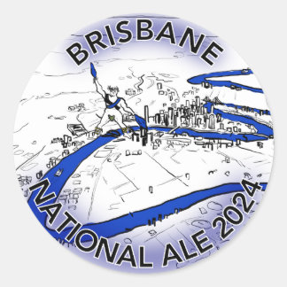 Pegatinas de National Morris Ale 2024 (hoja de 20)