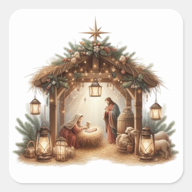 Pegatinas de Natividad (Anverso)