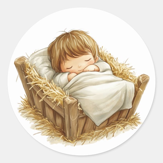 Pegatinas de Natividad Festividad (Anverso)