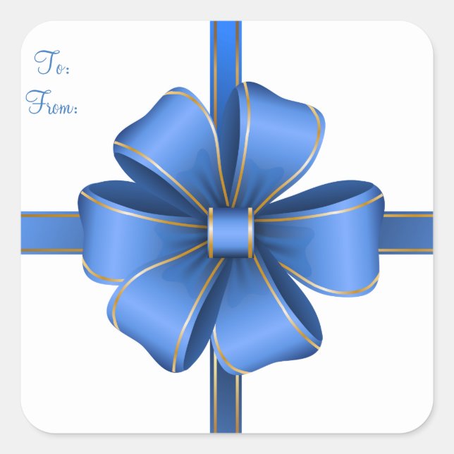Pegatinas de Navidad/Azul y Oro (Anverso)