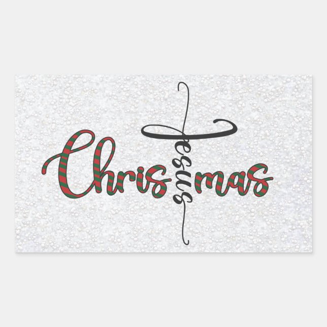 Pegatinas de Navidad de Jesús (Anverso)