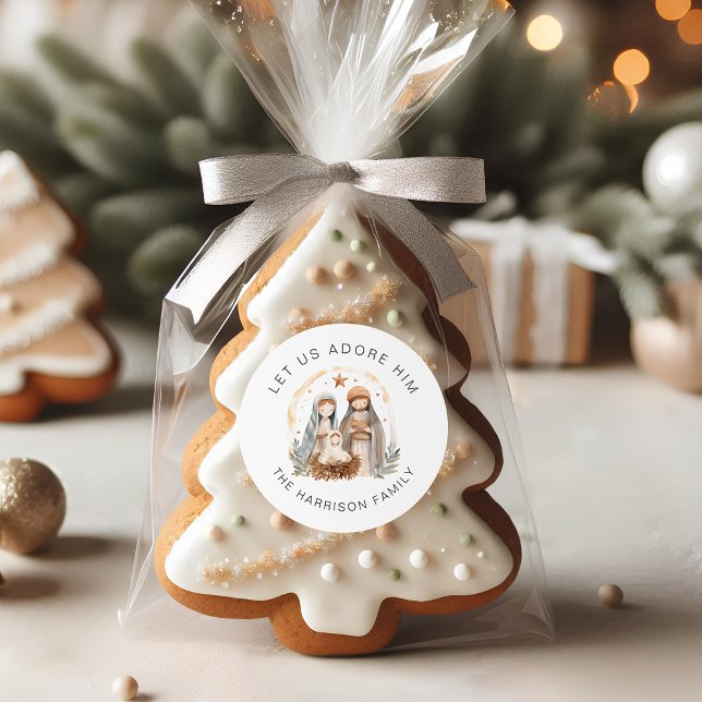 Pegatinas de Navidad de la Natividad Religiosa Per (Subido por el creador)