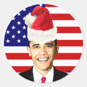Pegatinas de Navidad de Obama