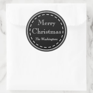 Pegatinas de Navidad de Pizarra Negra