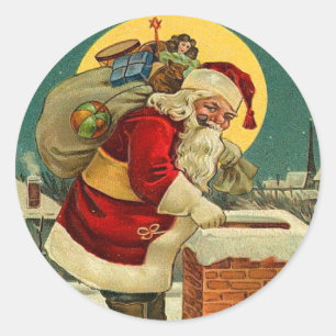 Pegatinas de Navidad de Santa Claus