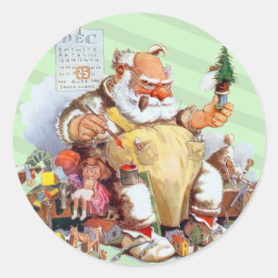 Pegatinas de Navidad de Santa Claus