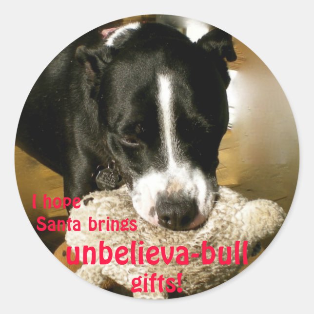 Pegatinas de Navidad de UnbelievaBULL (Anverso)