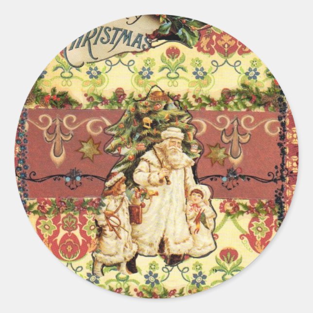 pegatinas de navidad grandes de 3" (Anverso)