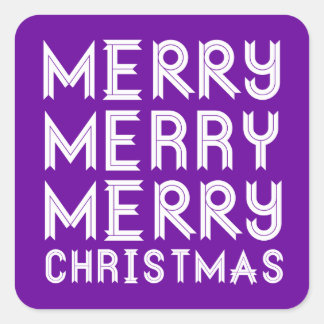 Pegatinas de Navidad morado y moro blanco