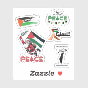 pegatinas de navidad palestina