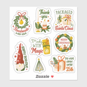 Pegatinas de Navidad para pequeñas empresas
