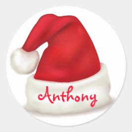 Pegatinas de Navidad personalizadas/Sombrero de Pa