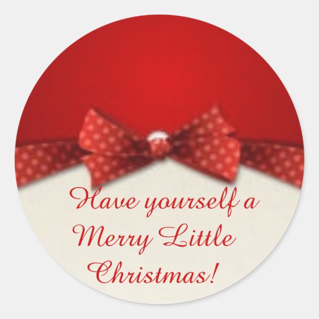 Pegatinas de Navidad redondas (Anverso)