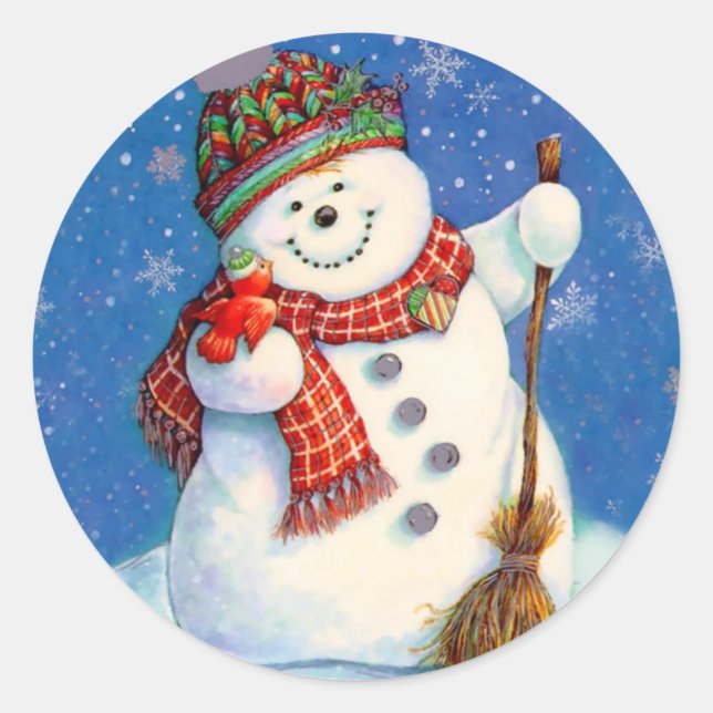 Pegatinas de Navidad/Snowman (Anverso)
