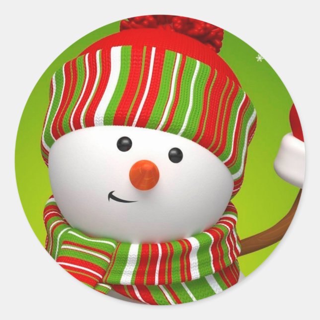 Pegatinas de Navidad/Snowman (Anverso)