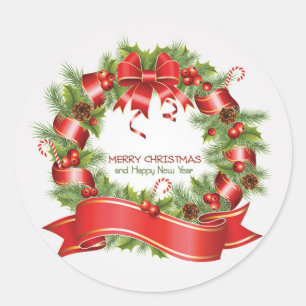 Pegatinas de Navidad/Wreath