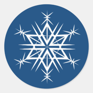 Pegatinas de Navidad y copos de nieve