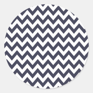 Pegatinas de Navy Blue Chevron