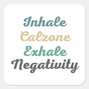 Pegatinas de Negatividad de Exhale de Calzone Inha