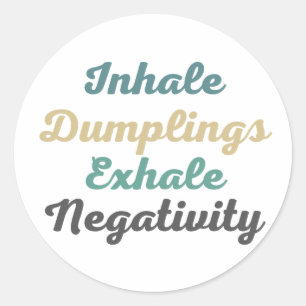 Pegatinas de Negatividad Exhale Dumplings