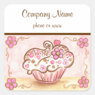 Pegatinas de Negocio de Cupcakes