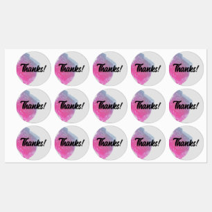 Pegatinas de negocios con el arcoiris rosado pinta