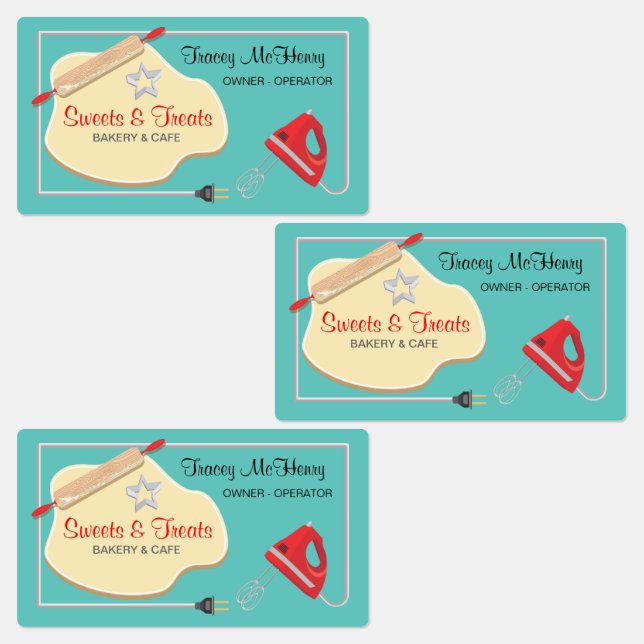 Pegatinas de negocios de Bakery Cookie (Grupo)