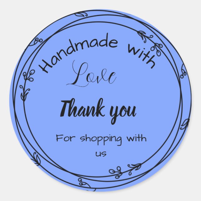 Pegatinas de negocios de color violento (Anverso)