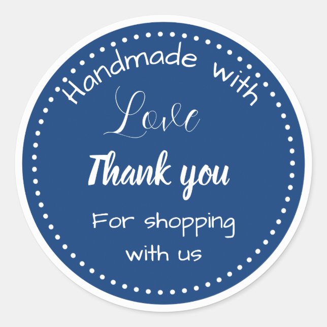 Pegatinas de negocios de diseño de fronteras (Anverso)