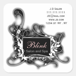 pegatinas de negocios de Moda en blanco y negro