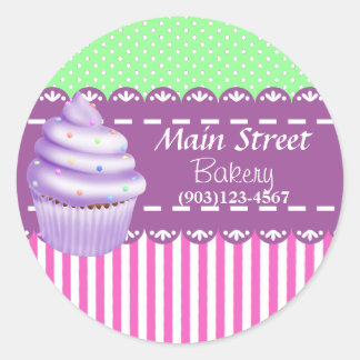 Pegatinas de negocios de panadería personalizado