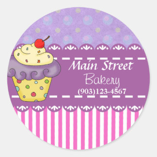 Pegatinas de negocios de panadería personalizado