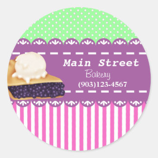Pegatinas de negocios de panadería personalizado