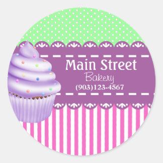 Pegatinas de negocios de panadería personalizado