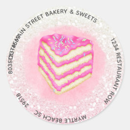 Pegatinas de negocios de panadería personalizado