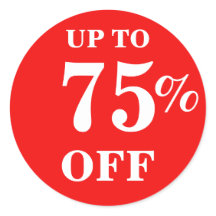 Pegatinas De Negocios De Venta En Ligero Brillante