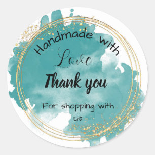 Pegatinas de negocios ecológicos del mar