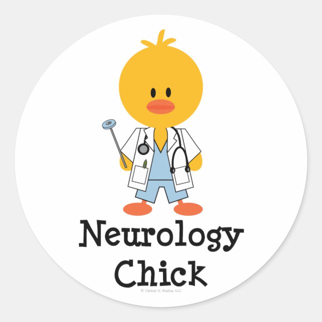 Pegatinas de Neurología Chick (Anverso)