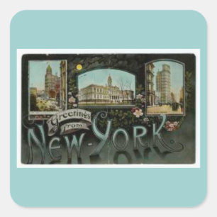 Pegatinas de New York City del vintage
