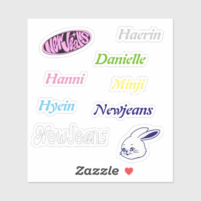 Pegatinas de Newjeans Vinyl (Hoja)
