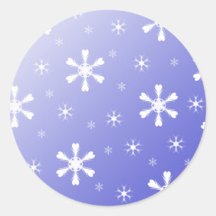 Pegatinas de Nieve Azul