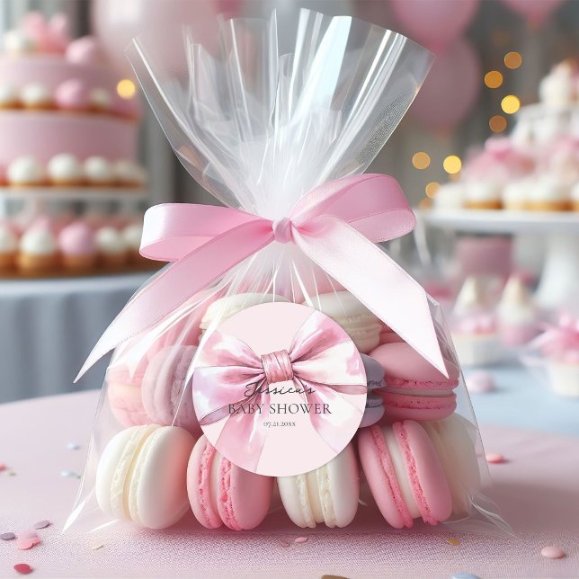 Pegatinas de niña con lazo rosa (Subido por el creador)