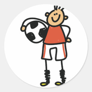 Pegatinas de niño de fútbol