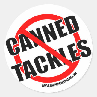 Pegatinas de No Canned Tackers