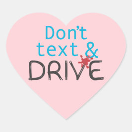 Pegatinas de no enviar mensajes de texto y conduci