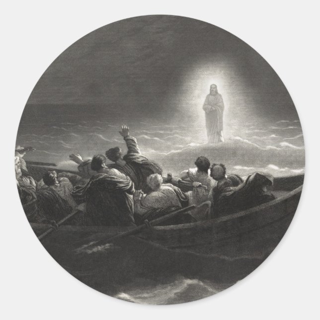 pegatinas de "Noche en el mar de Galilea" (Anverso)