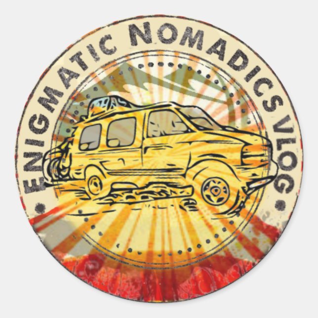 Pegatinas de Nomadía Enigmática en venta (Anverso)