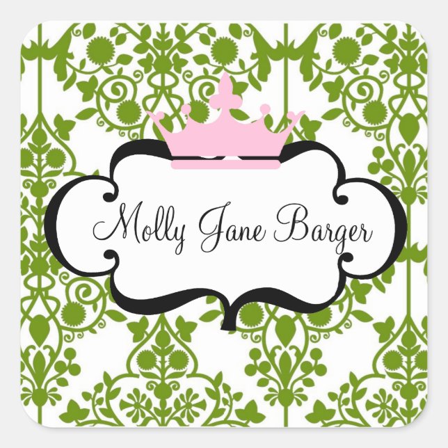 Pegatinas de nombre de la corona (Anverso)