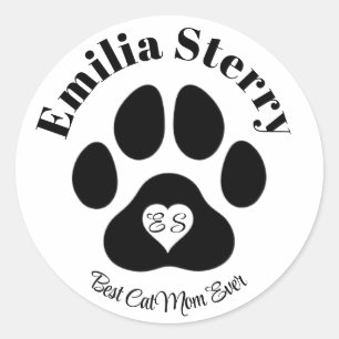 Pegatinas De Nombre E Iniciales Personalizados Par