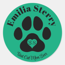 Pegatinas De Nombre E Iniciales Personalizados Par